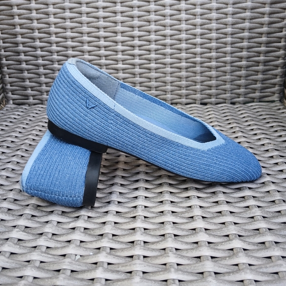 VIVAIA Blue Knit Flats - Picture 11 of 11